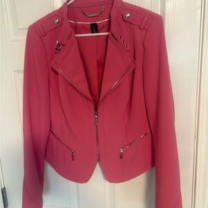 Beautiful great quality pink biker jacket. Stunning details. Size 12!